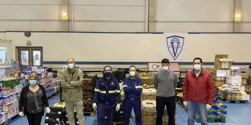 Secovisa y Herpasur se suman a la campaña de donación de alimentos con 3.000 kilos de frutas y verduras