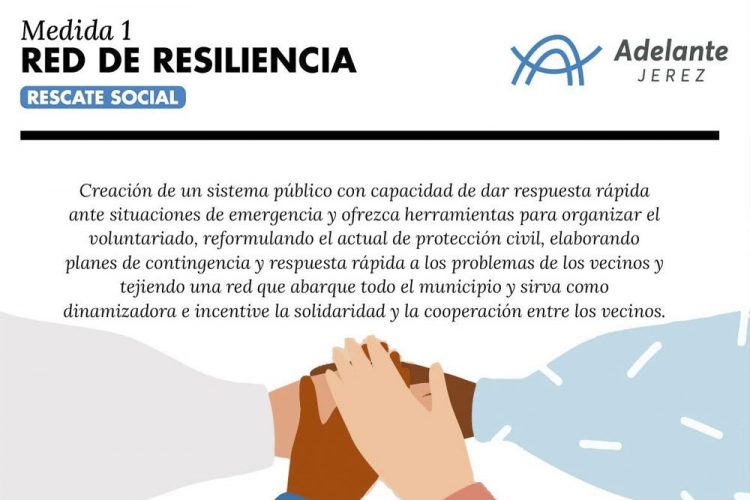 Adelante Jerez propone la puesta en marcha de una Red Municipal de Cooperación y Resiliencia para hacer frente, de forma proactiva y coordinada, a las crisis