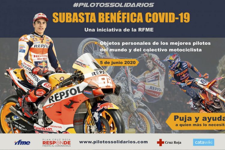 Subasta benéfica #PilotosSolidarios: lucha contra el COVID-19