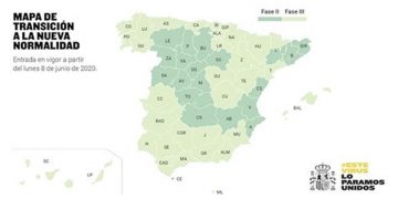 El 52% de la población española podrá retomar las actividades recogidas en la fase 3 a partir del próximo lunes