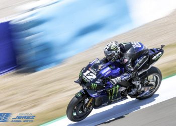 El piloto de Yamaha, Maverick Viñales comienza mandando el Gran Premio de Andalucia en la categoría de MotoGP