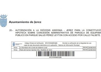 La asociación Laicistas de Jerez denuncia trato de  favor al obispado  por parte del Ayuntamiento