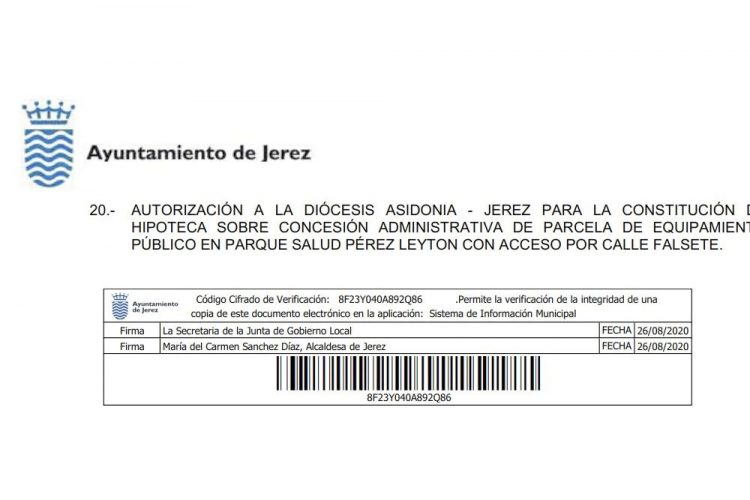 La asociación Laicistas de Jerez denuncia trato de  favor al obispado  por parte del Ayuntamiento