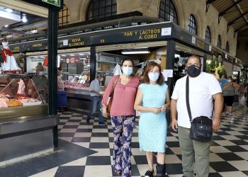 Culminan los trabajos de cerrajería y pintura en el Mercado Central de Abastos