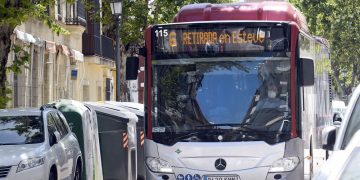 El servicio de transporte urbano se situará al 73% desde el día 21