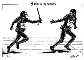 5 años de Ley Mordaza: 1.009.729 multas por valor de 563,3 millones de euros