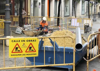 Las obras en el centro de Jerez, una auténtica pesadilla