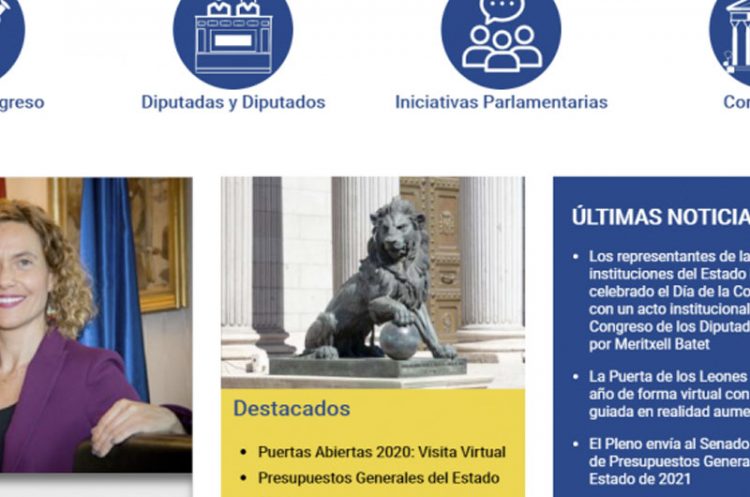 La nueva web del Congreso de los diputados nos cuesta… 1,59 millones de euros!!