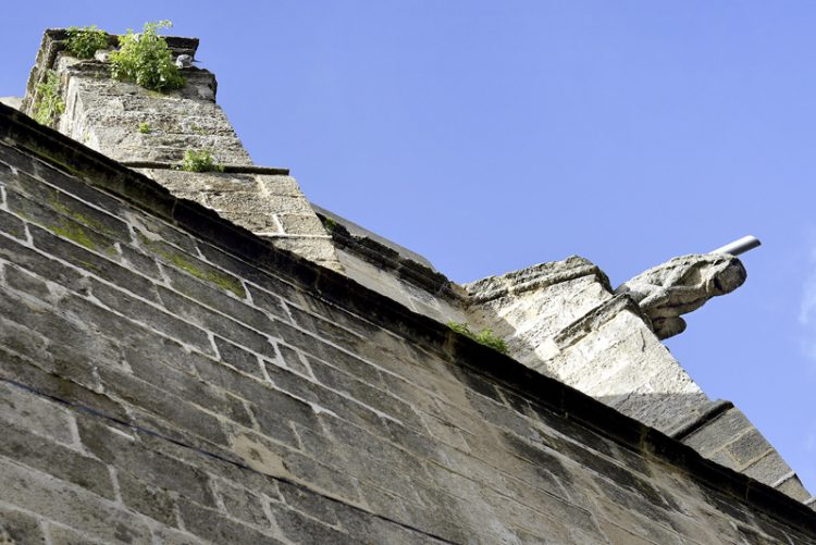 Urbanismo actúa en el desplome de una de las gárgolas de San Dionisio