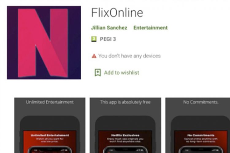 La app maliciosa FlixOnline roba los datos de WhatsApp haciéndose pasar por Netflix