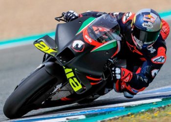 Test Aprilia-Dovizioso en Jerez