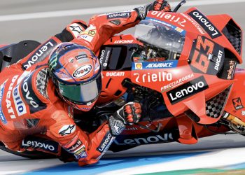 Arranca el Gran Premio de España con Pecco Bagnaia (Ducati), marcando el mejor tiempo del día en MotoGP