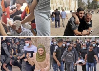 Más de 300 palestinos heridos por la brutal represión israelí en la explanada de Al Aqsa de la Jerusalén ocupada