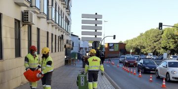 Corte de tráfico de un solo carril de la calle Ronda de San Telmo para obras de Endesa