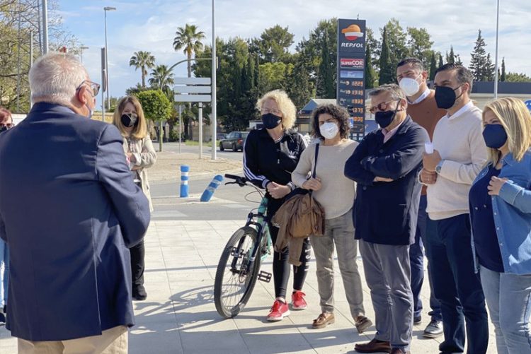 El nuevo acerado del carril bici entre Jerez y Guadalcacín, más cerca de ser una realidad