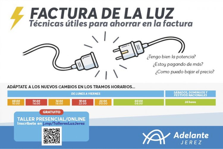 Adelante Jerez rechaza el ‘tarifazo’ eléctrico y organiza unos talleres para ayudar a las familias con técnicas de ahorro