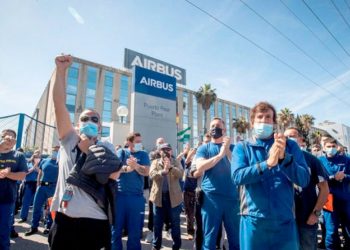 Solidaridad con la lucha de Airbus Puerto Real en Cádiz en defensa de sus puestos de trabajo