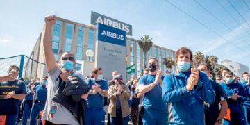 Solidaridad con la lucha de Airbus Puerto Real en Cádiz en defensa de sus puestos de trabajo