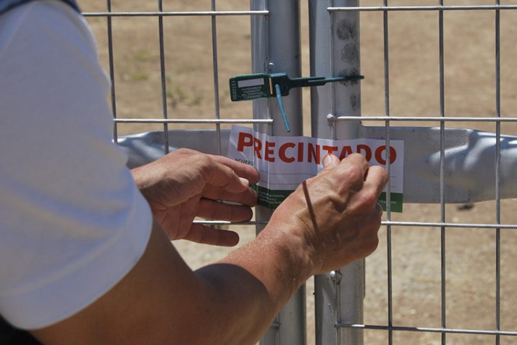 Precintadas 35 parcelas ilegales en La Línea de la Concepción y Arcos de la Frontera