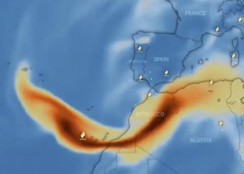 Este jueves podría llegar a Cádiz una nube de dióxido de azufre procedente del volcán de La Palma