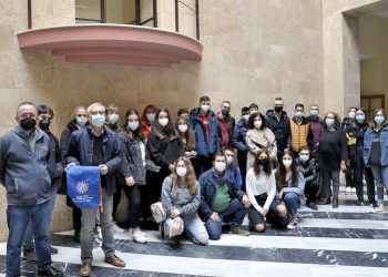 Alumnado y profesorado del proyecto Erasmus ‘Patrimonio cultural europeo e identidad’ visita el Ayuntamiento