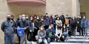 Alumnado y profesorado del proyecto Erasmus ‘Patrimonio cultural europeo e identidad’ visita el Ayuntamiento