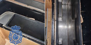 Incautados 90 kilogramos de marihuana ocultos en el doble fondo de una autocaravana