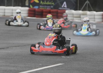 Espectacular estreno del andaluz de karting en Cartaya