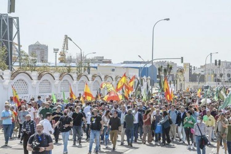 La ultraderecha pincha en Cádiz: menos de 300 personas en el acto promovido por Vox para el 1 de mayo