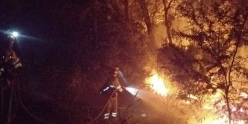 El grave incendio que desde ayer azota Jerez no da tregua