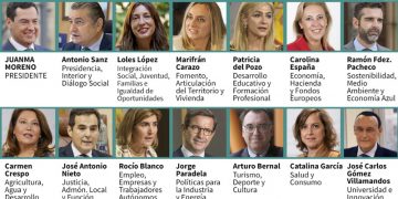 Esta es la composición del Gobierno andaluz de la XII Legislatura
