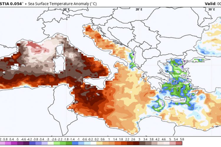 Crisis climática: el Mediterráneo alcanzó los 30 grados, 6 por encima de lo esperado