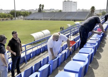 Se intensifica la puesta a punto del Estadio Pedro S. Garrido de cara a la temporada y trofeos de verano