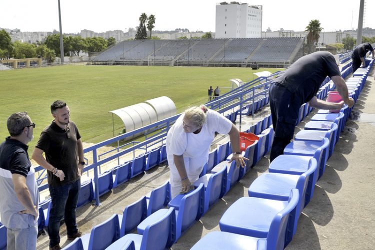 Se intensifica la puesta a punto del Estadio Pedro S. Garrido de cara a la temporada y trofeos de verano