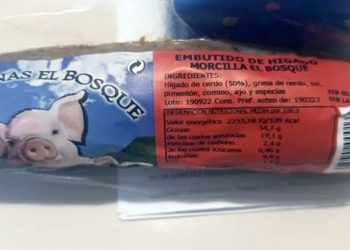 Salud retira del mercado el embutido de hígado (morcilla) elaborado por una empresa de Cádiz
