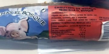 Salud retira del mercado el embutido de hígado (morcilla) elaborado por una empresa de Cádiz