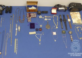 Recuperadas joyas por valor de 200.000 euros sustraídas de casa de una señora recientemente fallecida