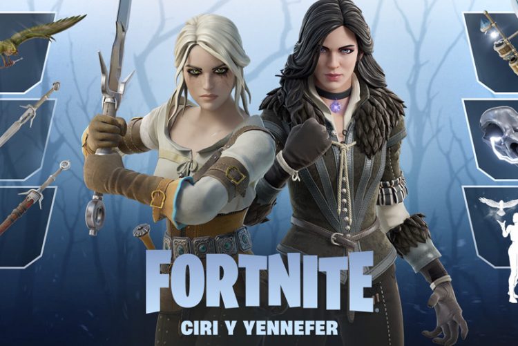 La franquicia de The Witcher se expande en Fortnite con las nuevas skins de Ciri y Yennefer